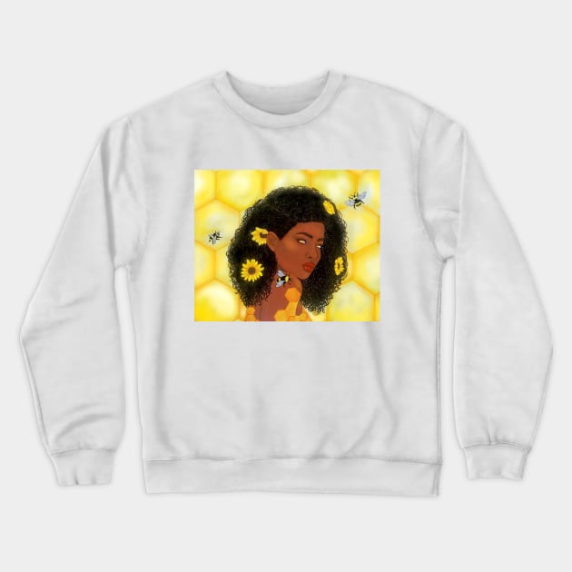 Queen Bee Crewneck Sweatshirt by Wandering Octopus Designs